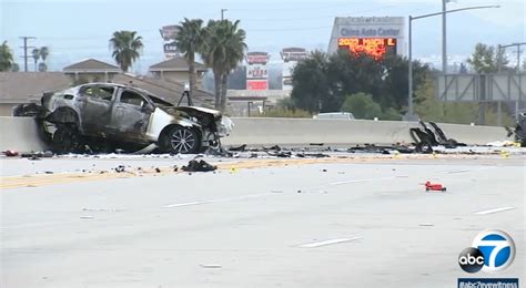 At least 4 killed in wrong-way crash on 71 Freeway